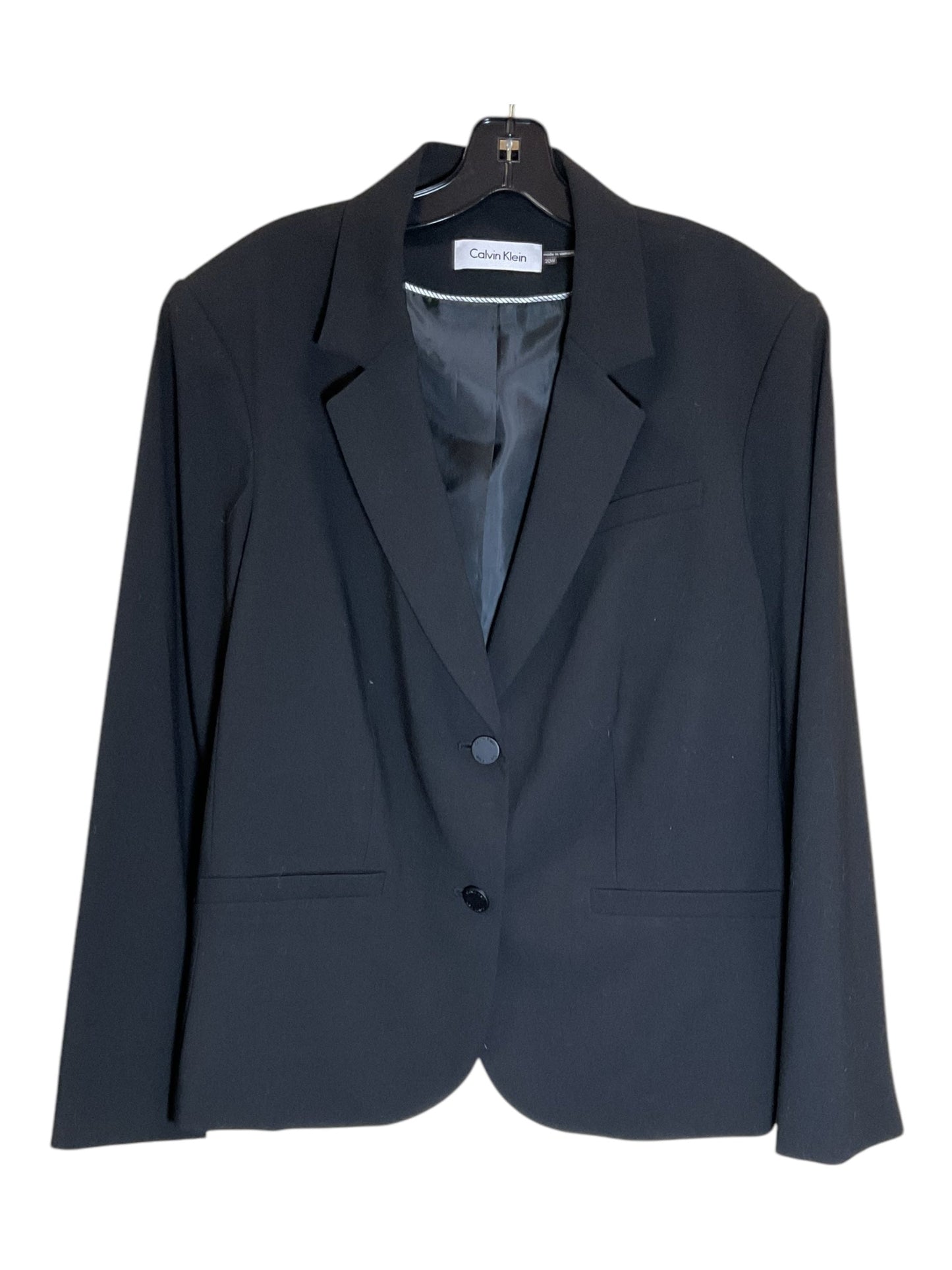 Blazer By Calvin Klein In Black, Size: 2x