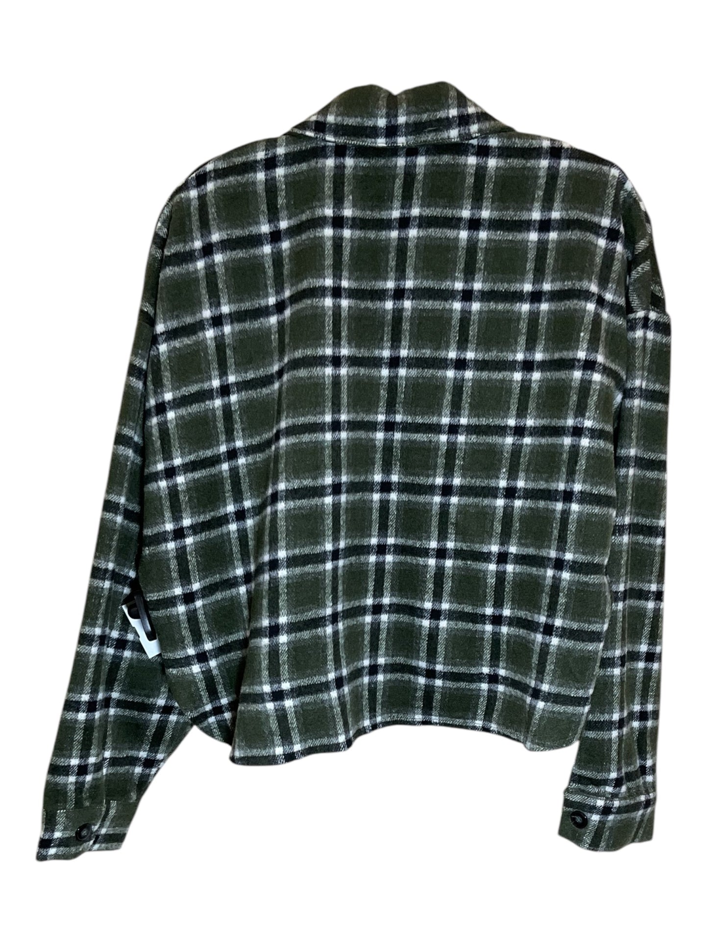 Jacket Shirt By Clothes Mentor In Green, Size: M