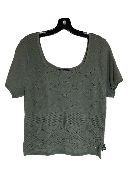 Sweater Short Sleeve By Frye In Green, Size: Xl