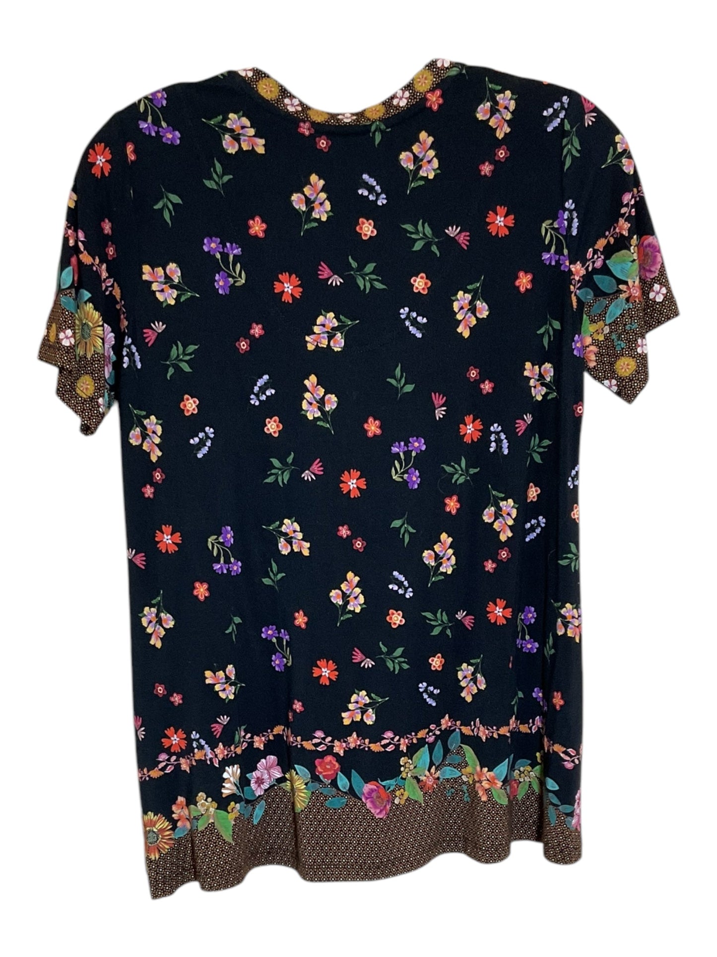 Top Short Sleeve By Johnny Was In Black, Size: Xs