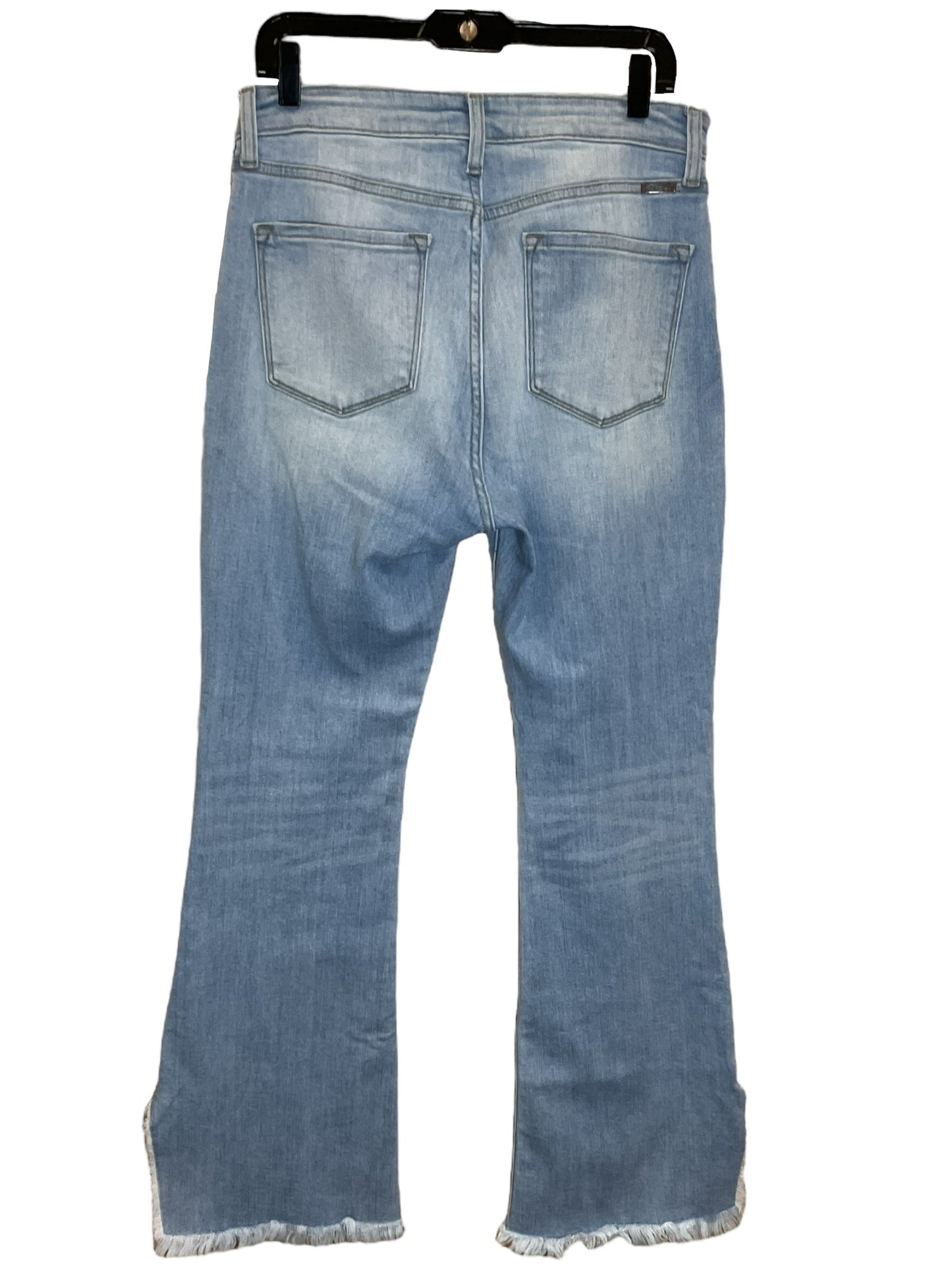 Jeans Flared By Kancan In Blue Denim, Size: 10