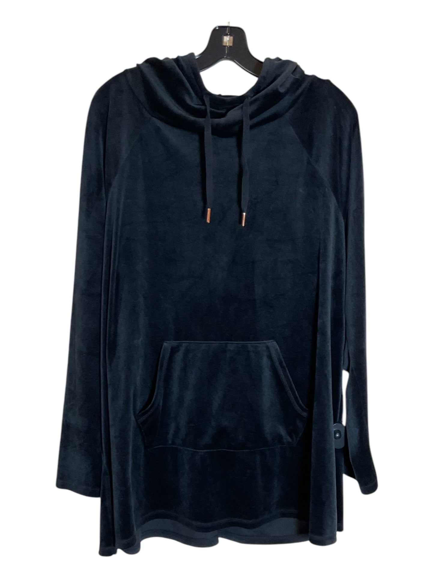 Sweatshirt Hoodie By Livi Active In Black, Size: 2x