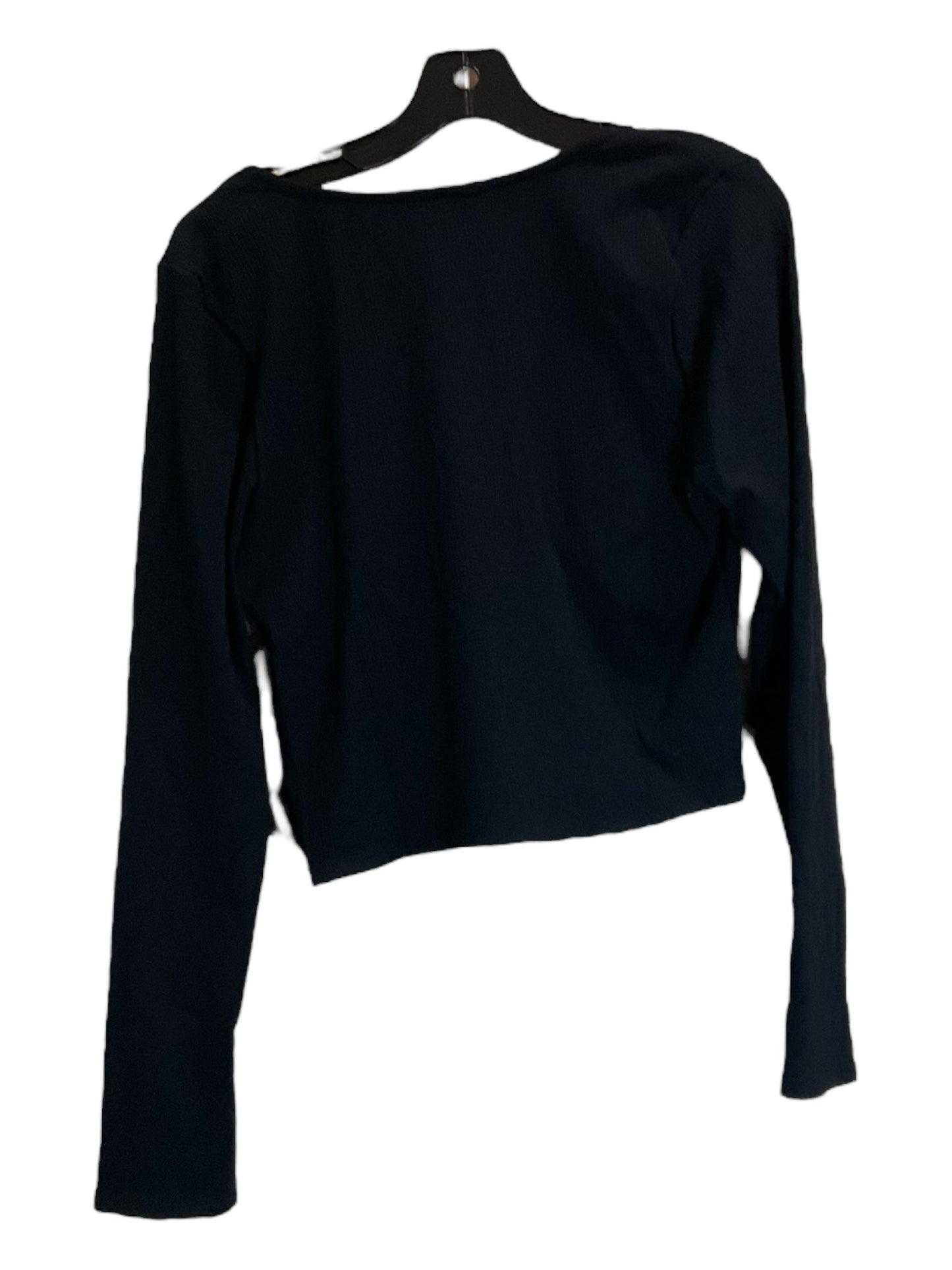 Top Long Sleeve By Blue Rain In Black, Size: Xl