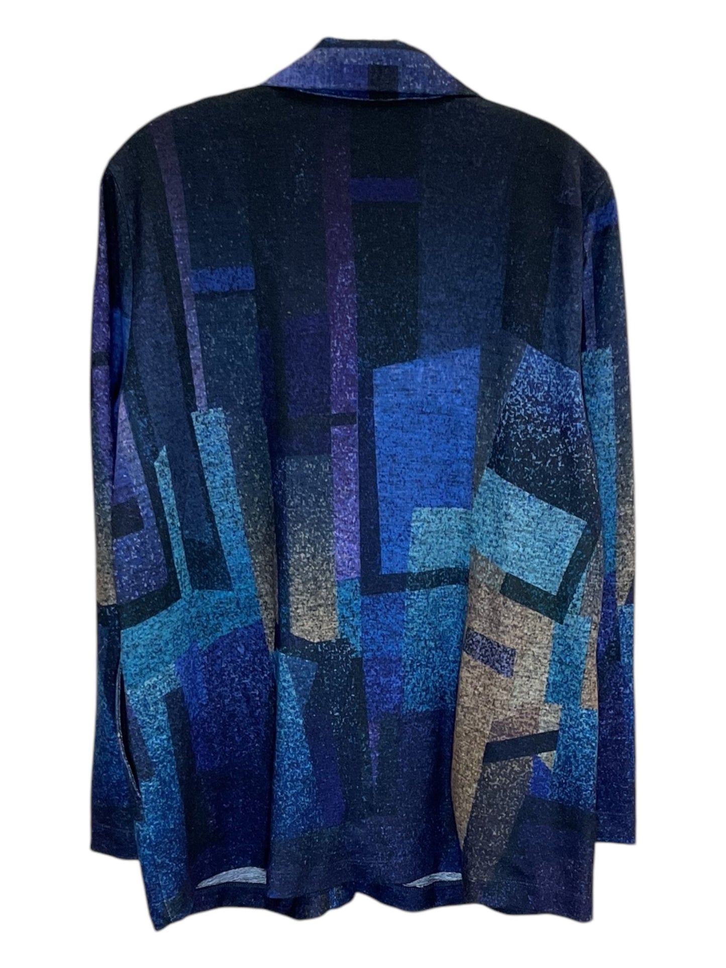 Blouse Long Sleeve By Ali Miles In Blue, Size: M