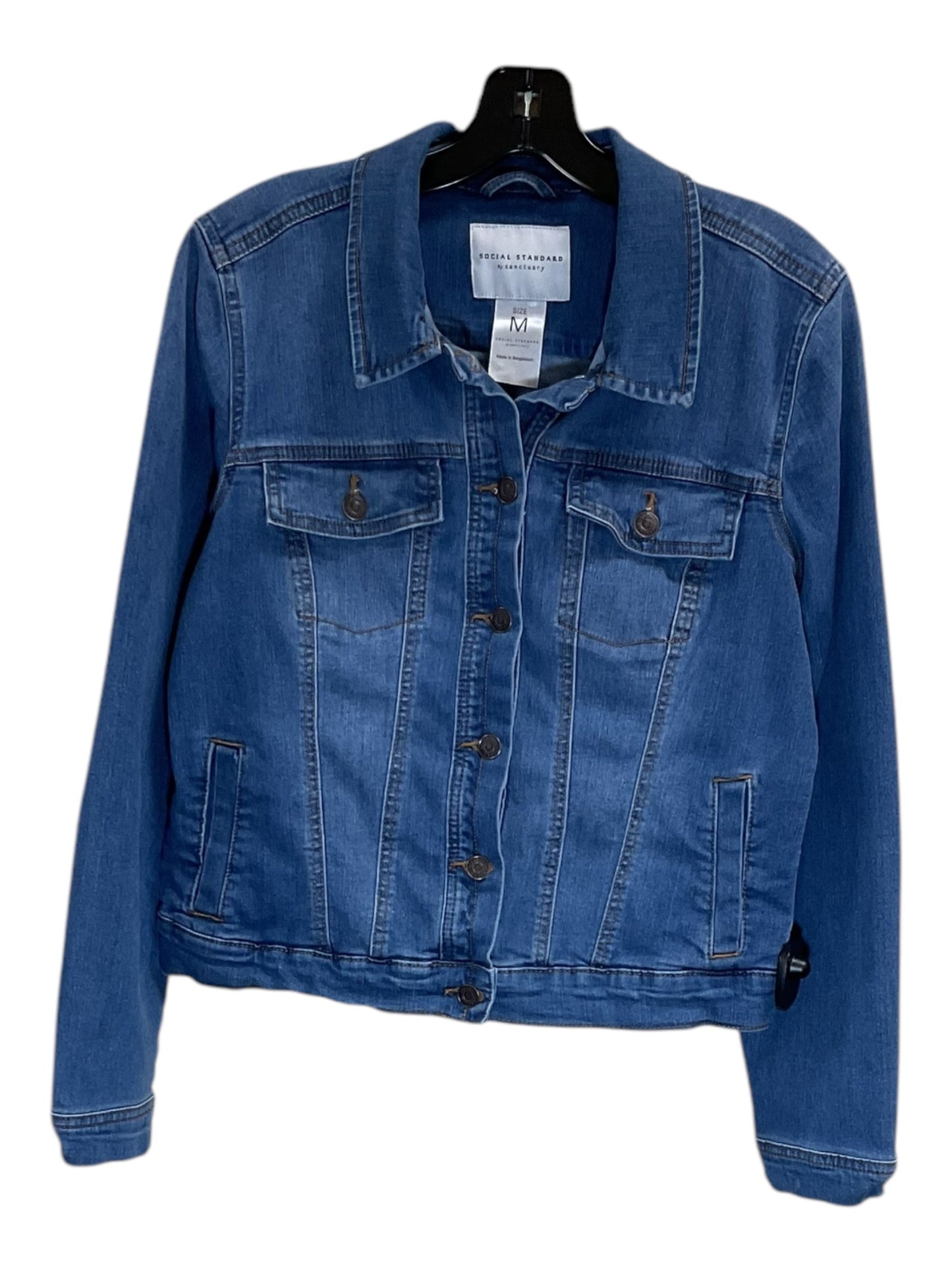 Jacket Denim By Sanctuary In Blue Denim, Size: M