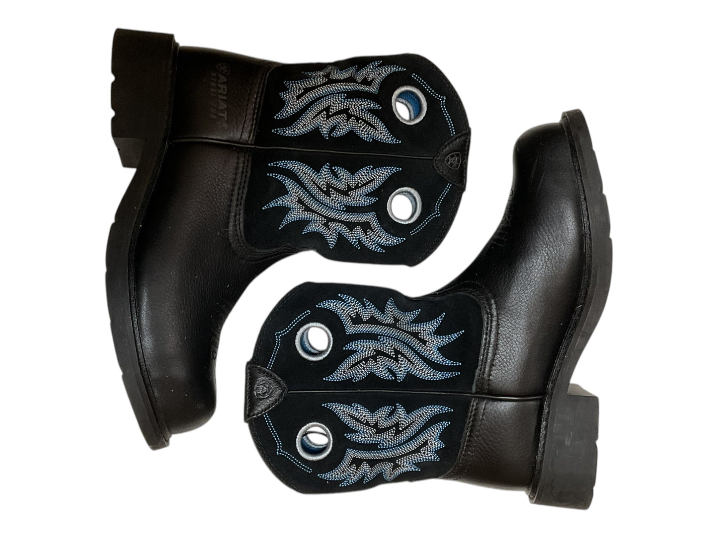 Boots Western By Ariat In Black & Blue, Size: 8.5