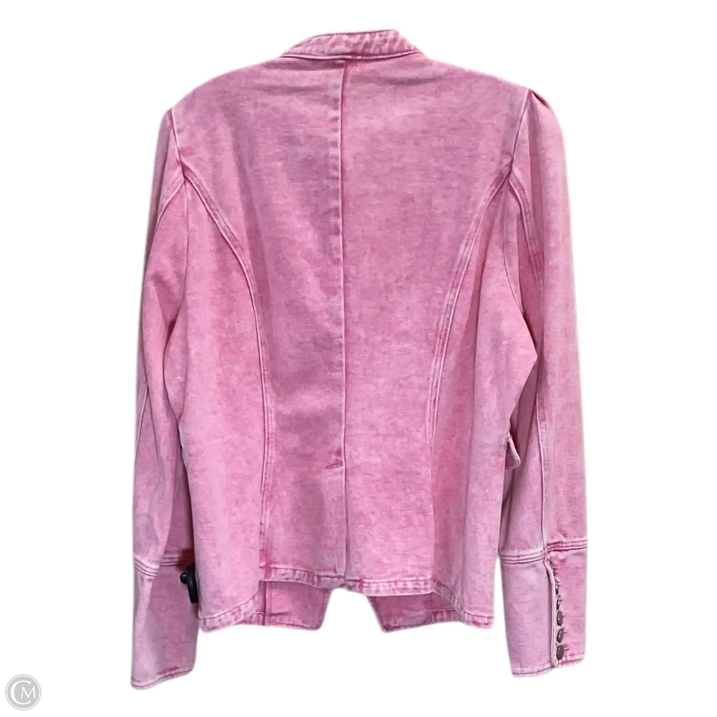 Jacket Denim By Savanna Jane In Pink Denim, Size: L