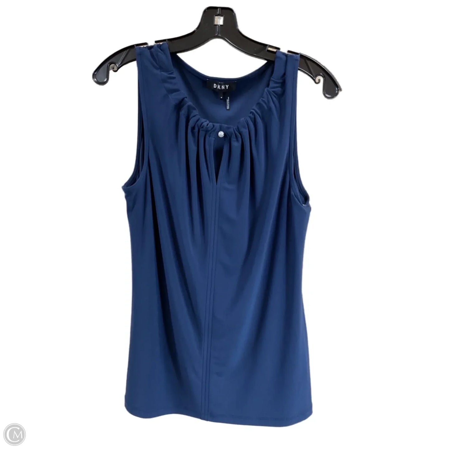 Top Sleeveless By Dkny In Navy, Size: M