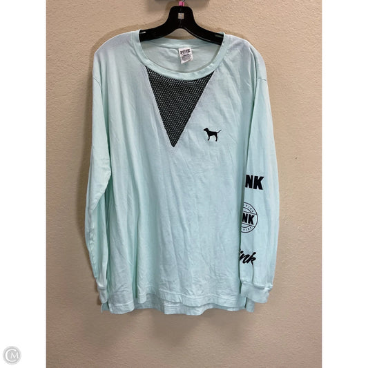 Top Long Sleeve By Pink In Green, Size: L