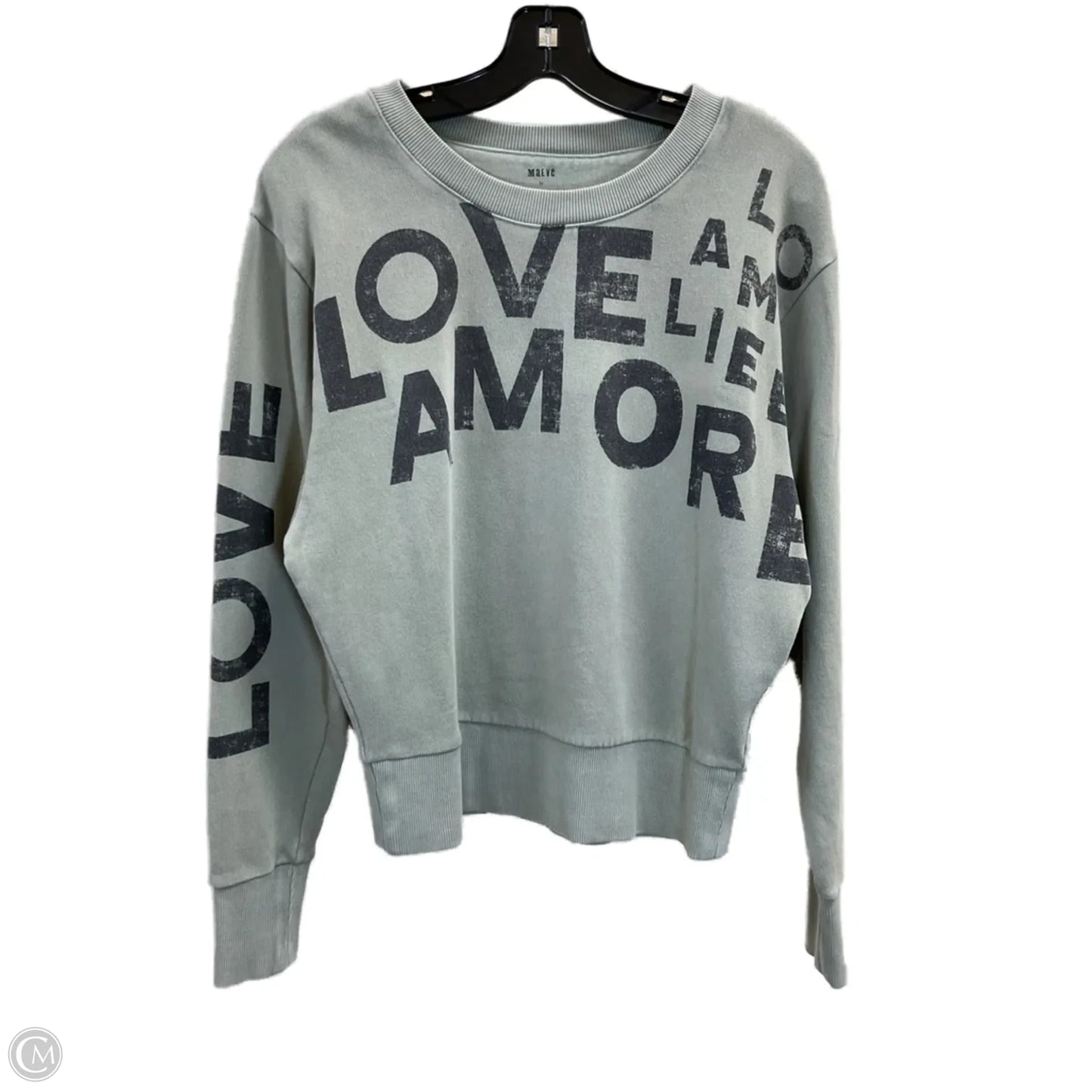 Sweatshirt Crewneck By Maeve In Green, Size: S