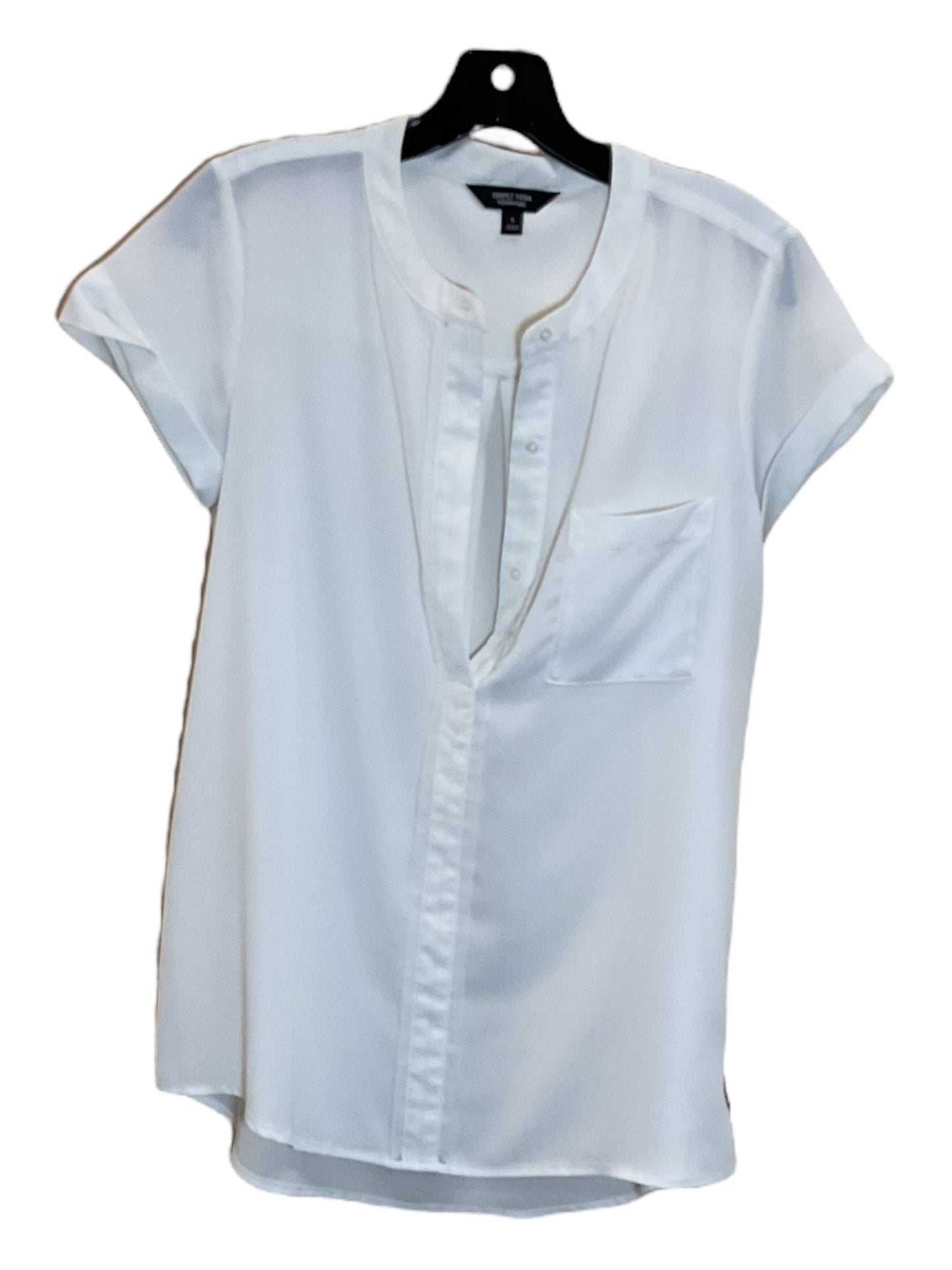 White Top Short Sleeve Simply Vera, Size S