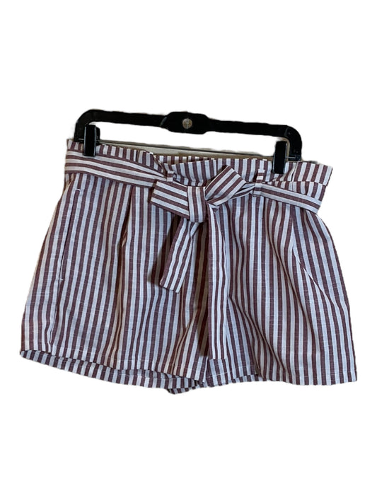 Striped Pattern Shorts Love Tree, Size M