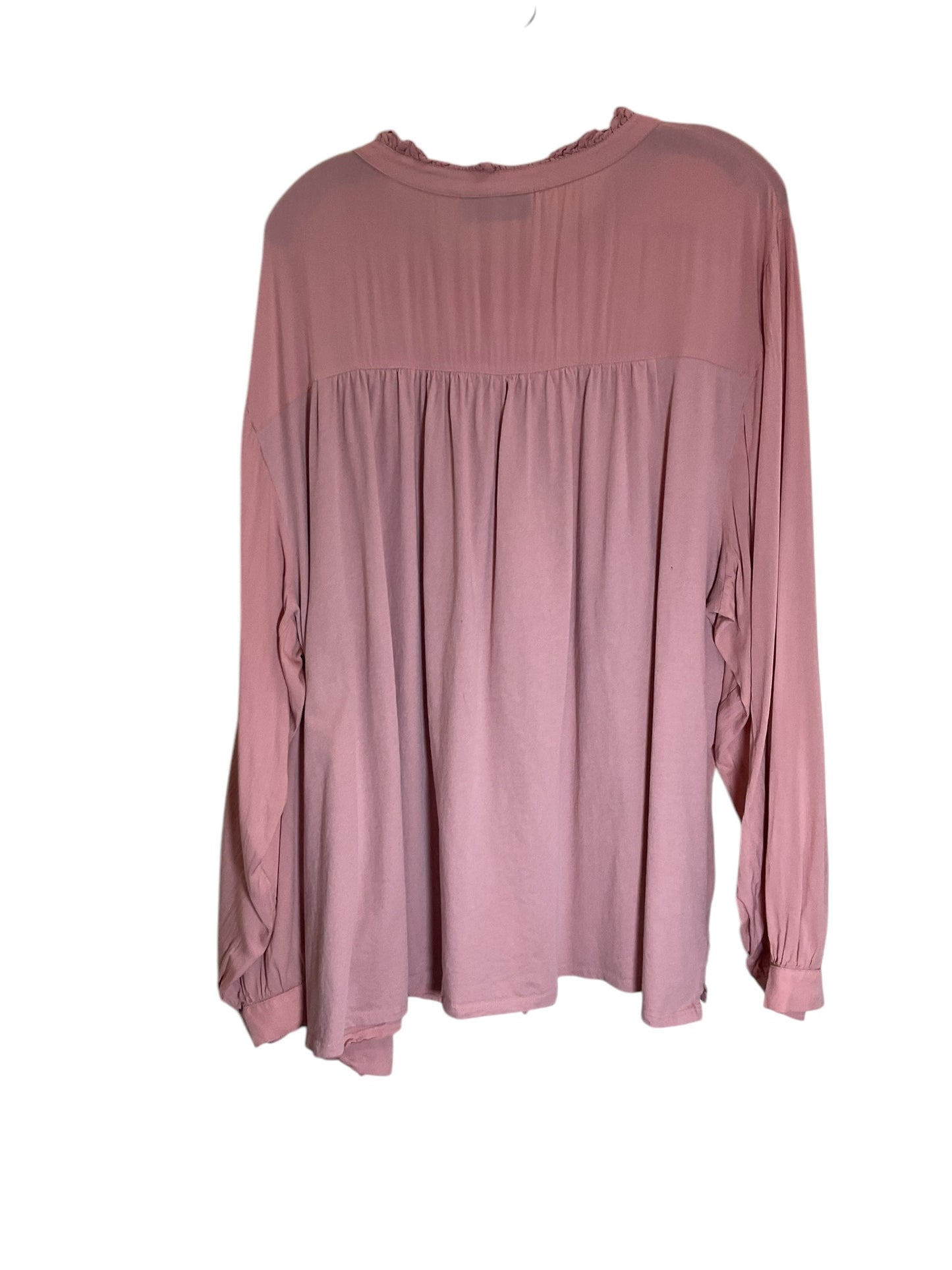 Top Long Sleeve By Lane Bryant In Peach, Size: 4x