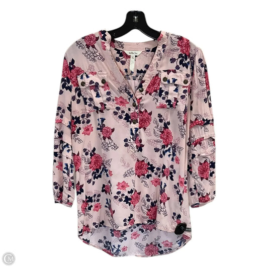 Top 3/4 Sleeve By Matilda Jane In Peach, Size: M