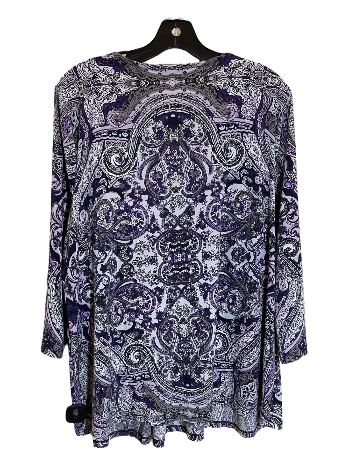 Top 3/4 Sleeve By Lane Bryant In Purple, Size: 1x