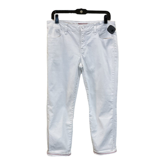 White Jeans Cropped Tommy Hilfiger, Size 8