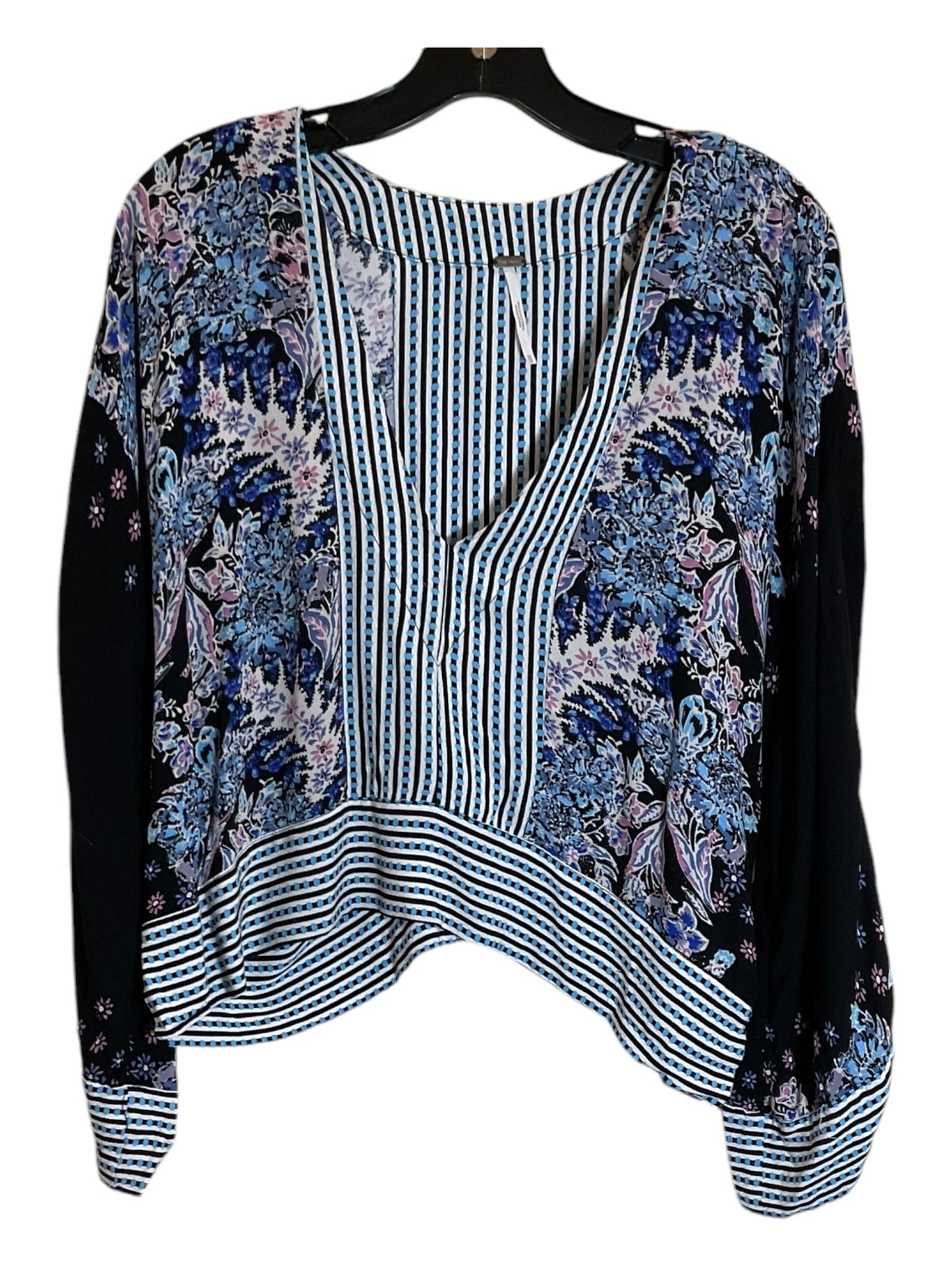 Top Long Sleeve By Free People In Multi-colored, Size: Xs