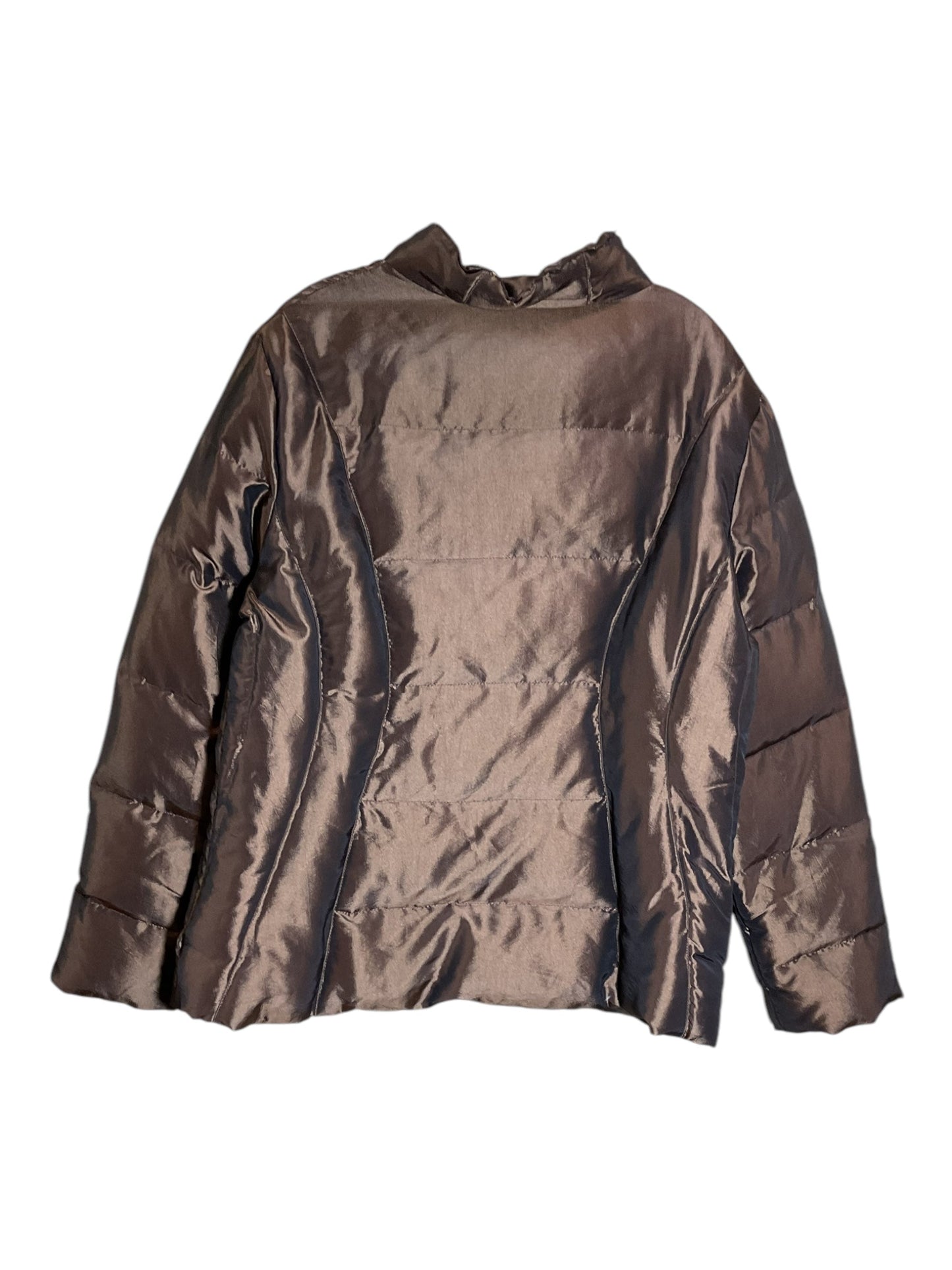 Jacket Puffer & Quilted By Clothes Mentor In Bronze, Size: L