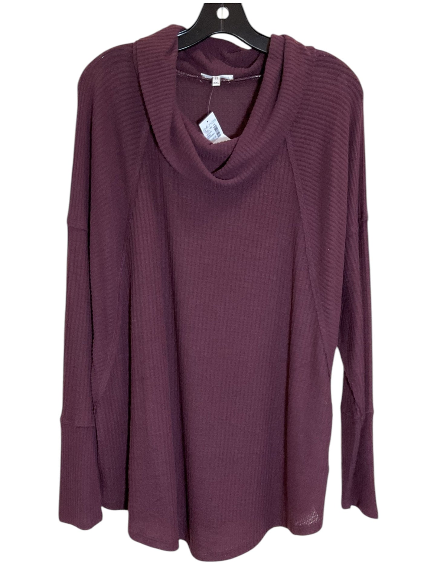 Top Long Sleeve By Maurices In Purple, Size: 1x