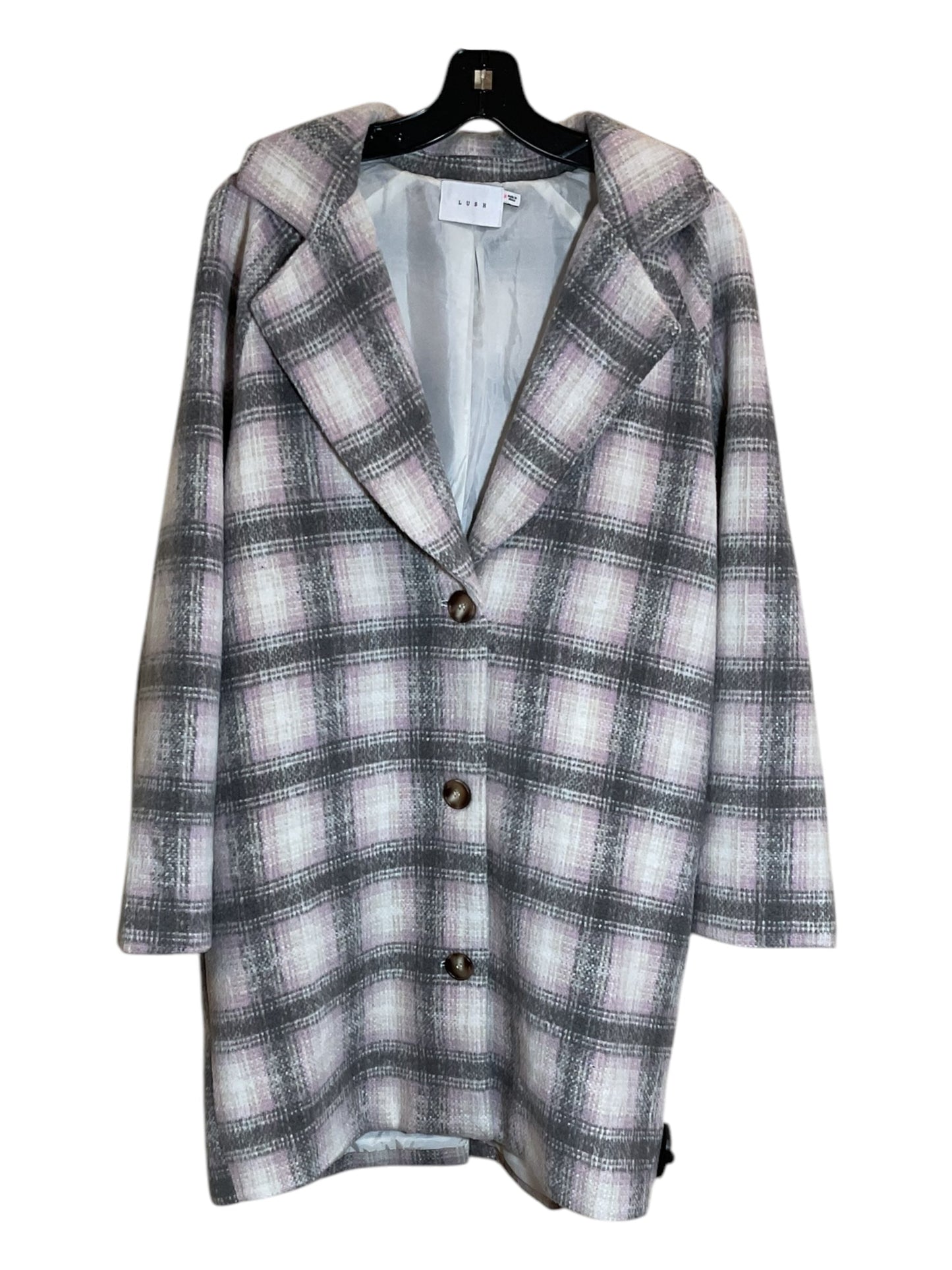 Coat Other By Lush In Plaid Pattern, Size: M