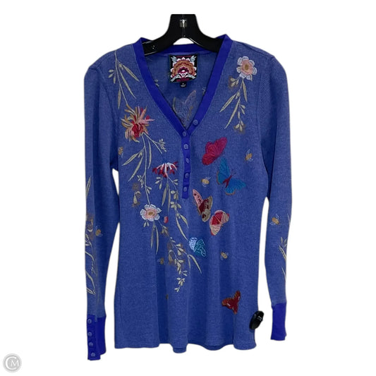 Top Long Sleeve By Johnny Was In Purple, Size: S