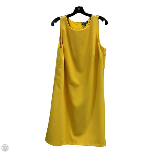 Dress Work By Lauren By Ralph Lauren In Yellow, Size: L