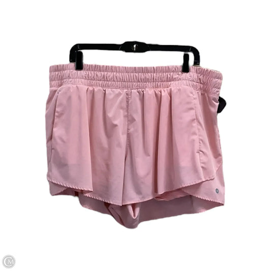 Athletic Shorts By Avia In Peach, Size: 1x