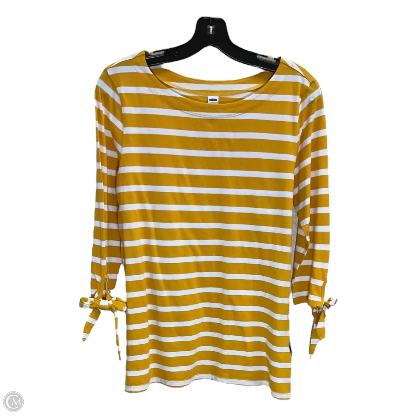 Top 3/4 Sleeve By Old Navy In Yellow, Size: M