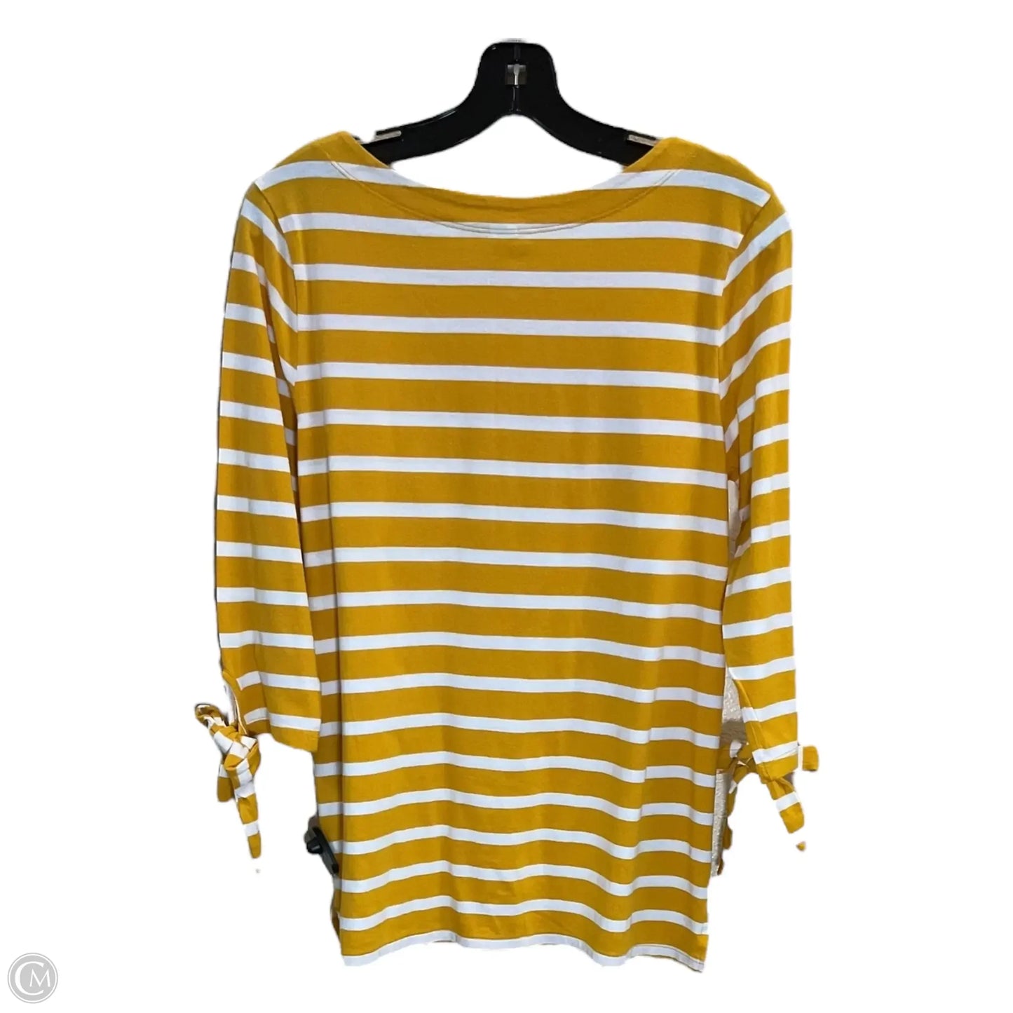 Top 3/4 Sleeve By Old Navy In Yellow, Size: M