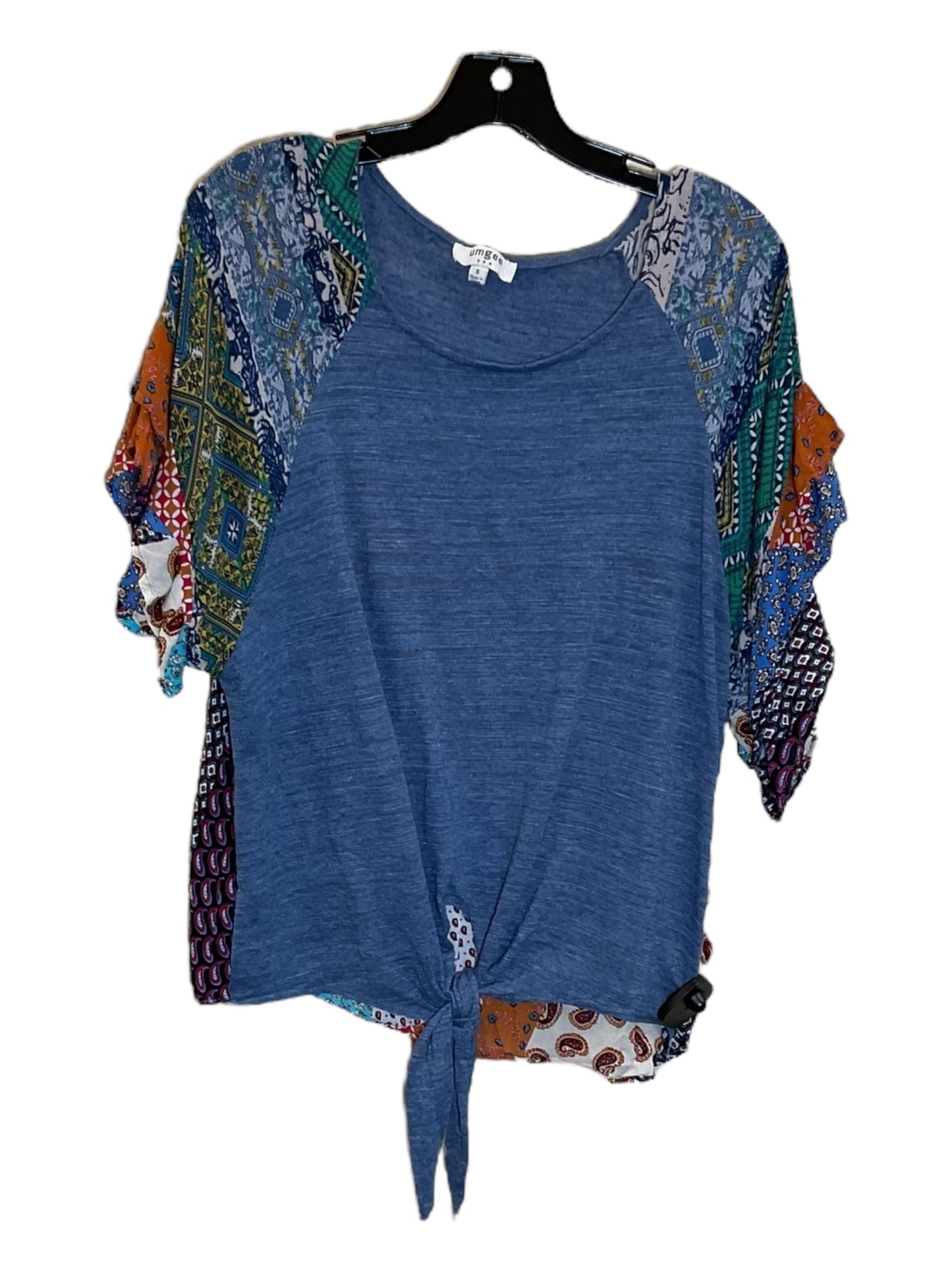 Blue Top Short Sleeve Umgee, Size S