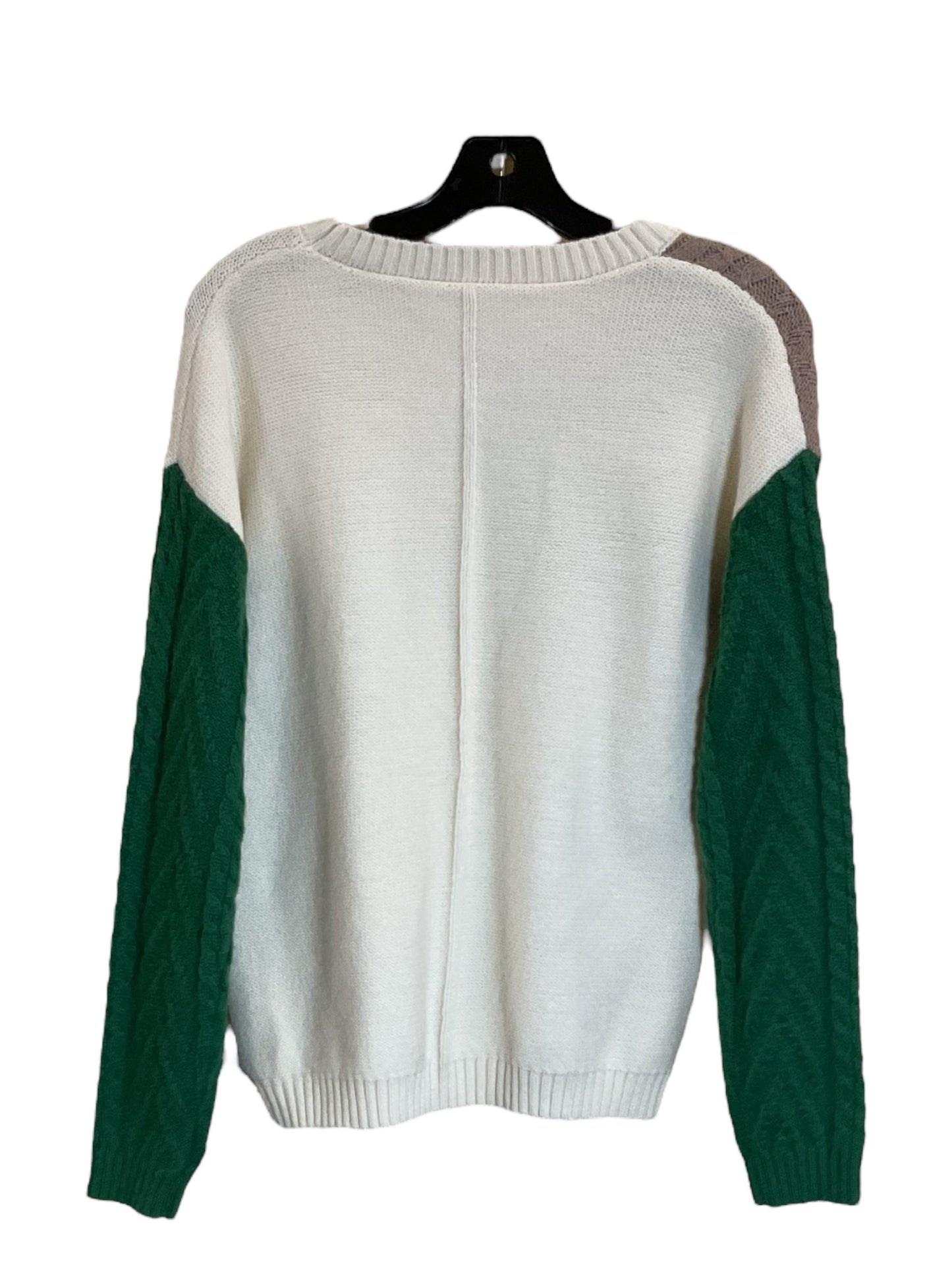 Sweater By Clothes Mentor In Green & Tan, Size: S