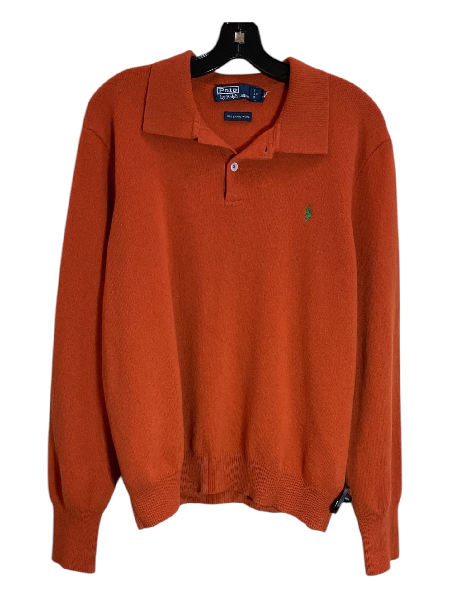 Sweater By Polo Ralph Lauren In Orange, Size: 1x