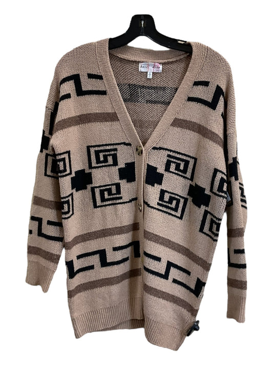 Sweater Cardigan By Clothes Mentor In Tan, Size: S