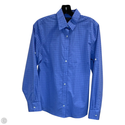 Top Long Sleeve By Lands End In Blue, Size: M