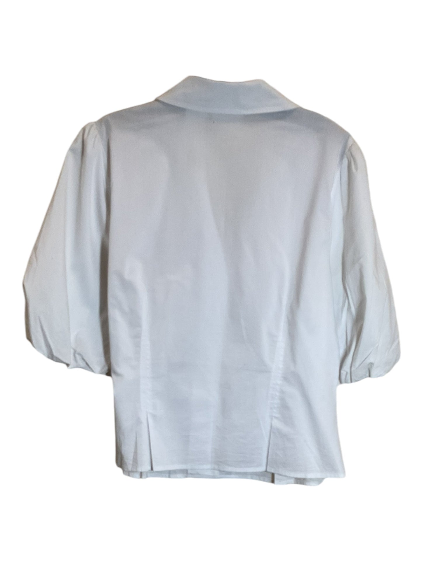 Blouse 3/4 Sleeve By Worthington In White, Size: Lp