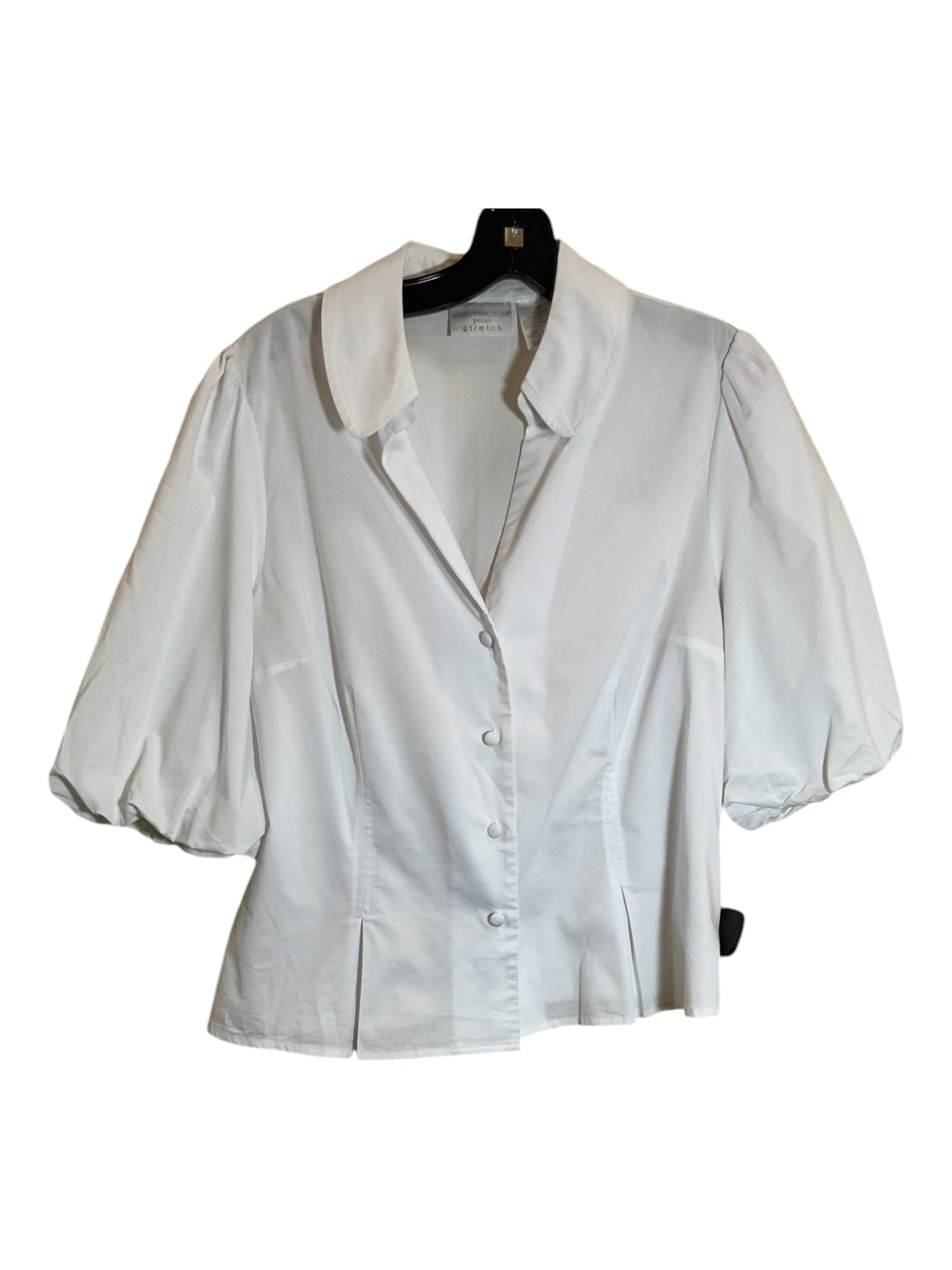 Blouse 3/4 Sleeve By Worthington In White, Size: Lp