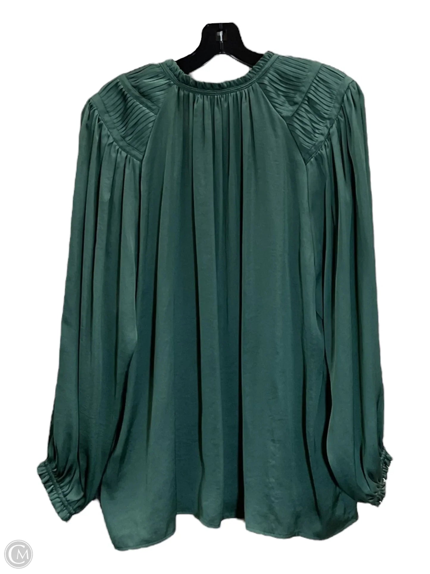 Top Long Sleeve By Philosophy In Green, Size: 1x