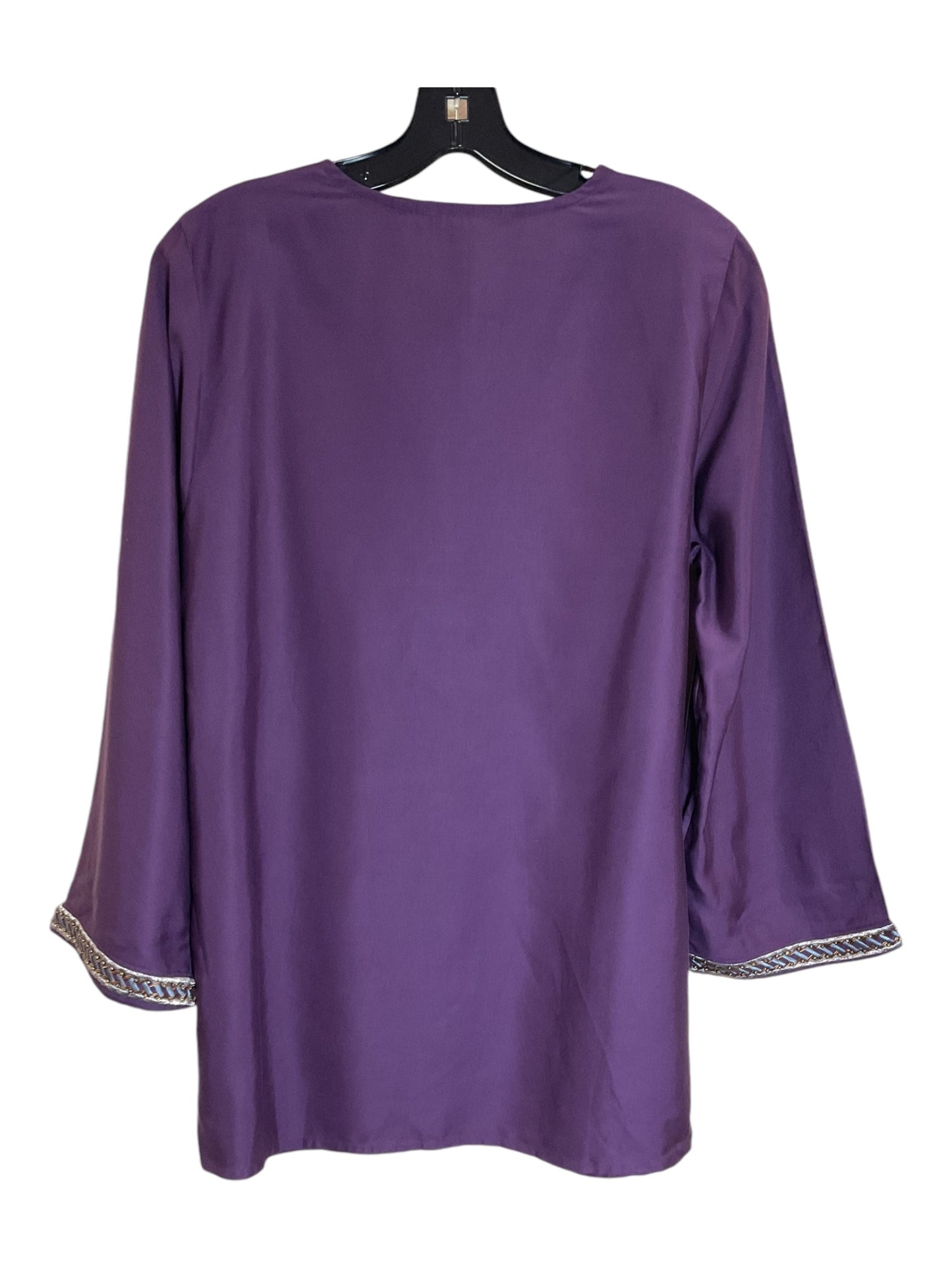 Top 3/4 Sleeve By Soft Surroundings In Purple, Size: S