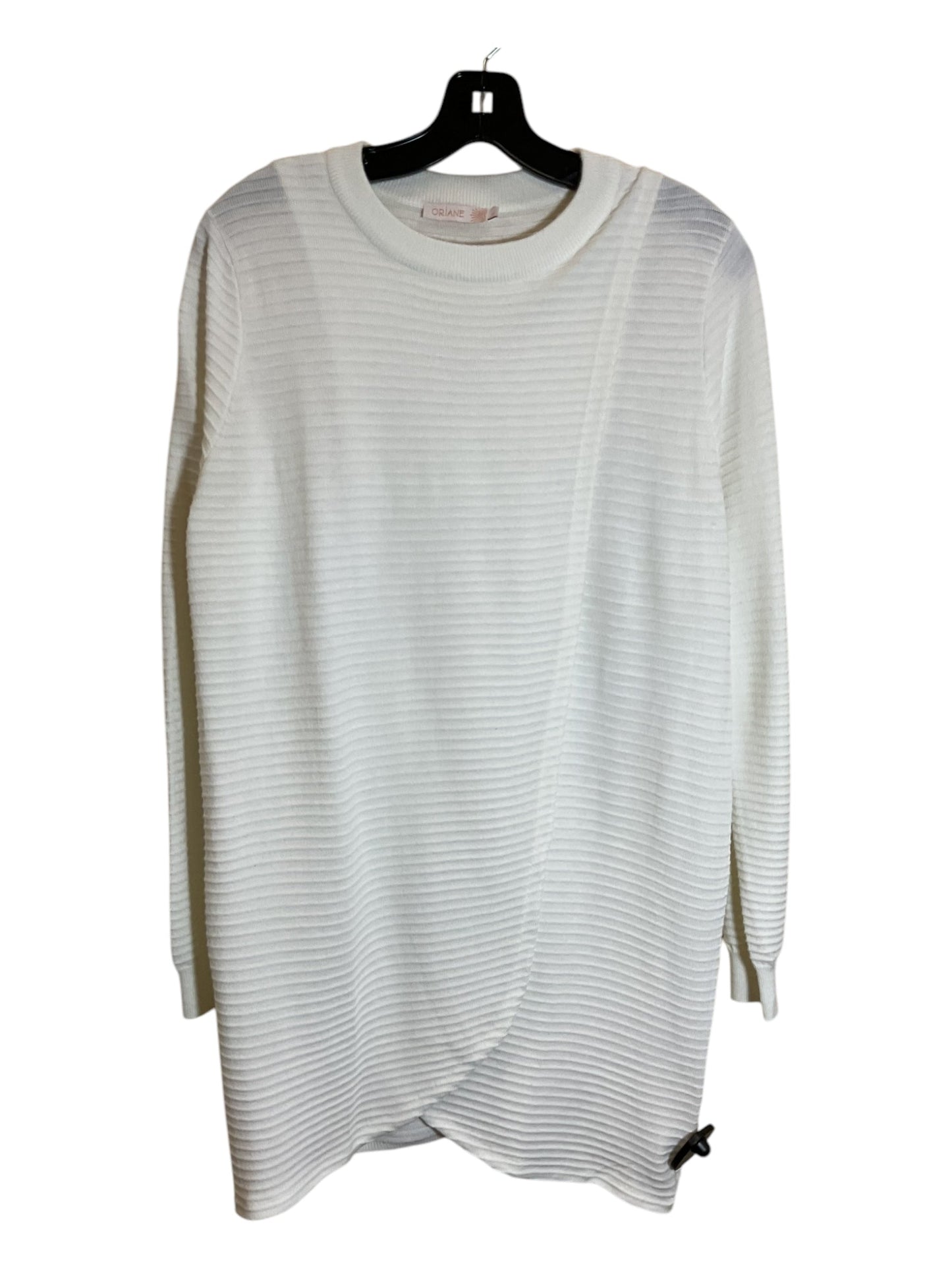 Sweater By Clothes Mentor In White, Size: L