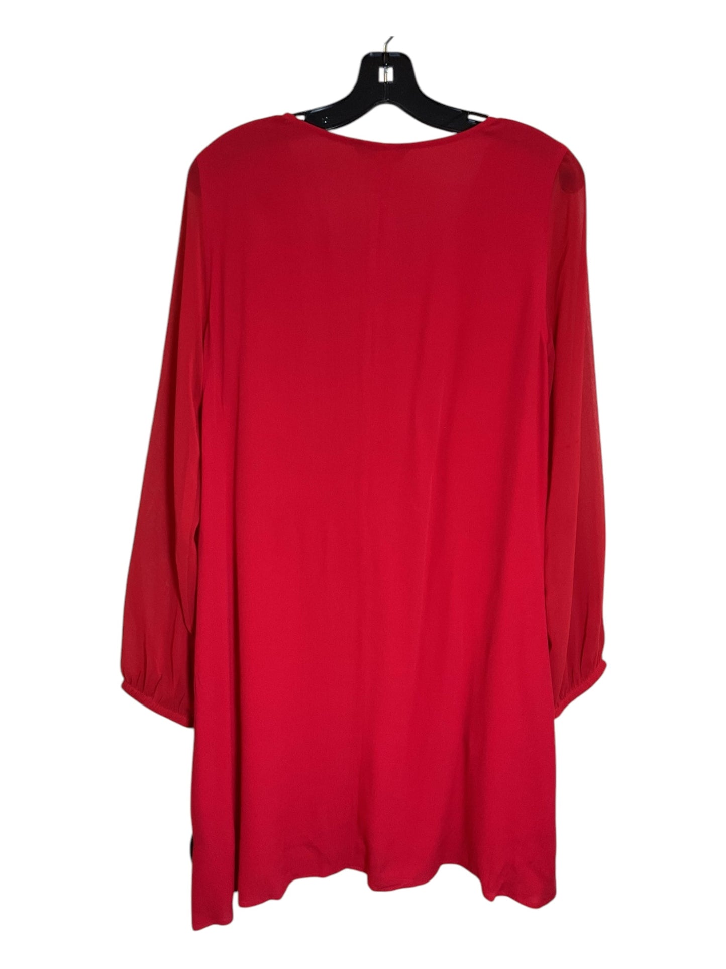 Tunic Long Sleeve By Express In Red, Size: S