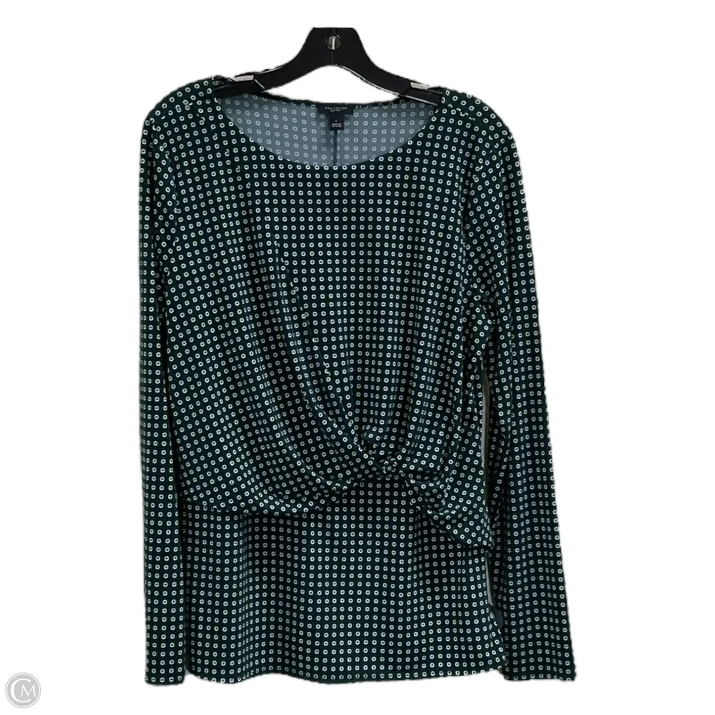 Top Long Sleeve By Ann Taylor In Green, Size: L