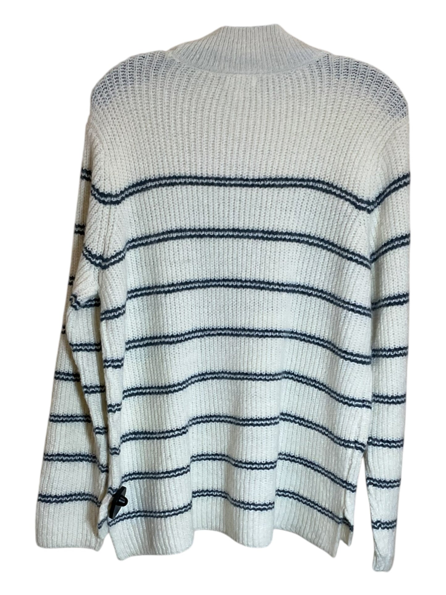 Sweater By Maurices In Blue & White, Size: L