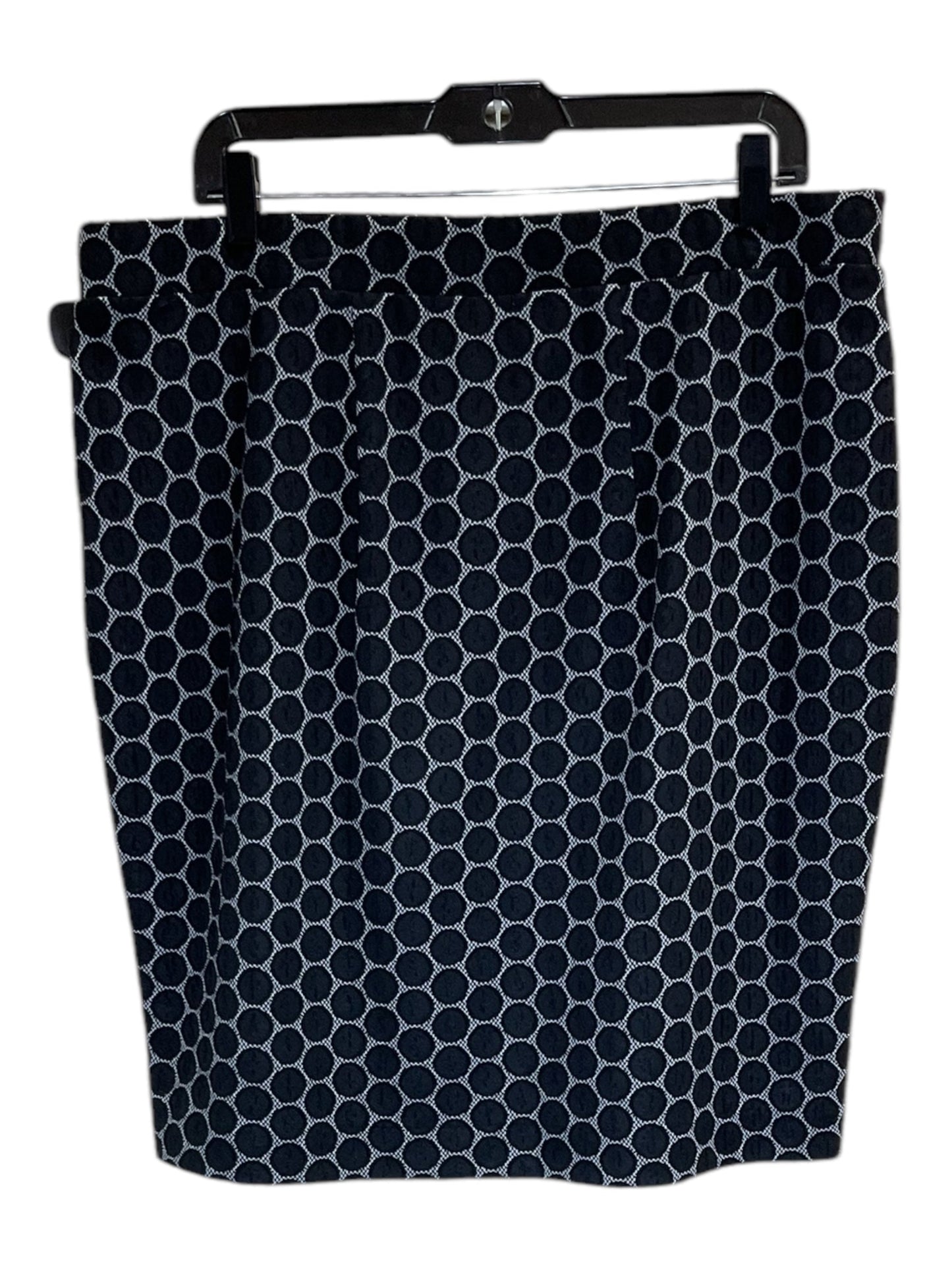 Skirt Midi By Elle In Black & White, Size: Xl