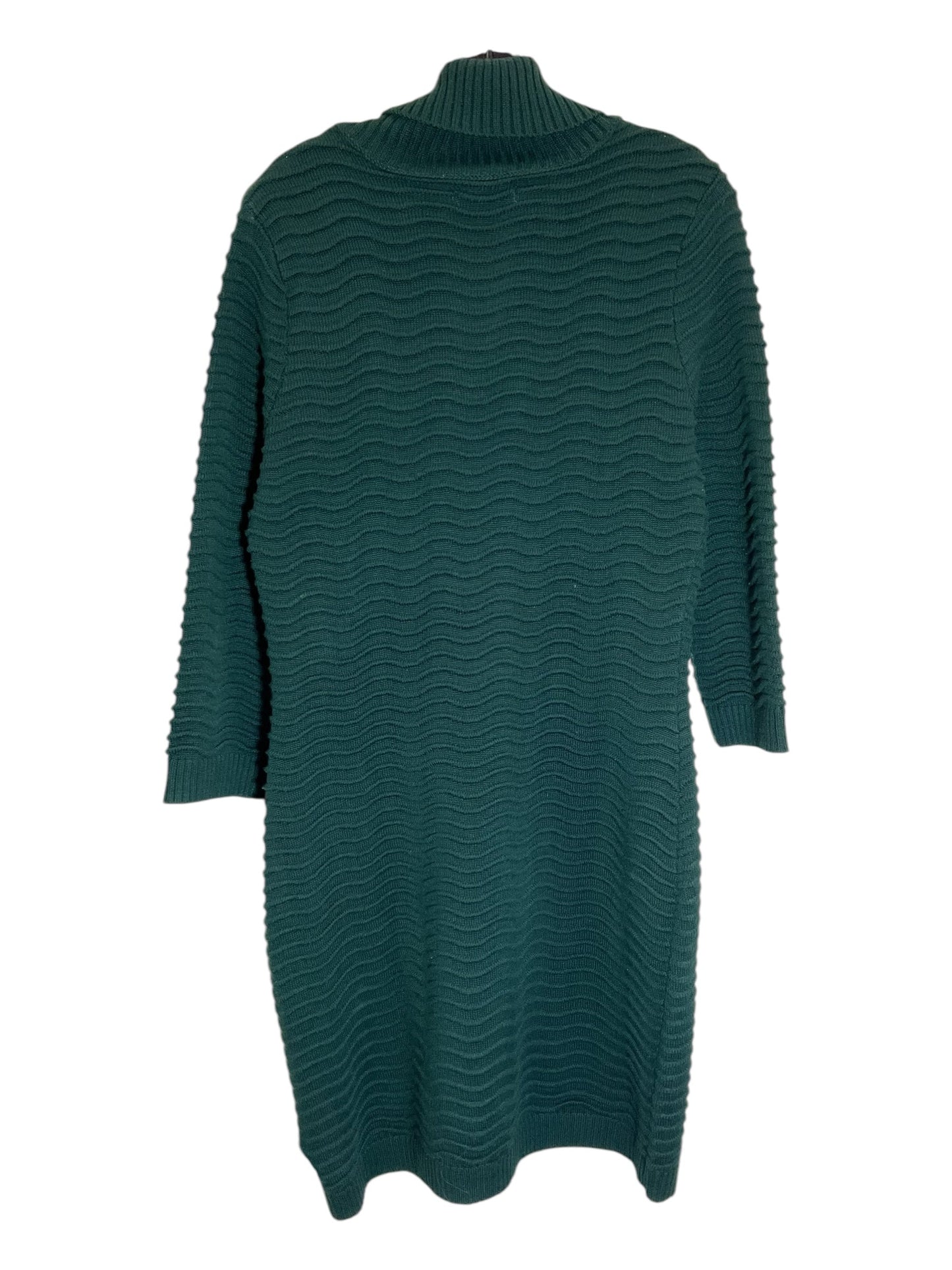 Dress Casual Midi By Calvin Klein In Green, Size: L