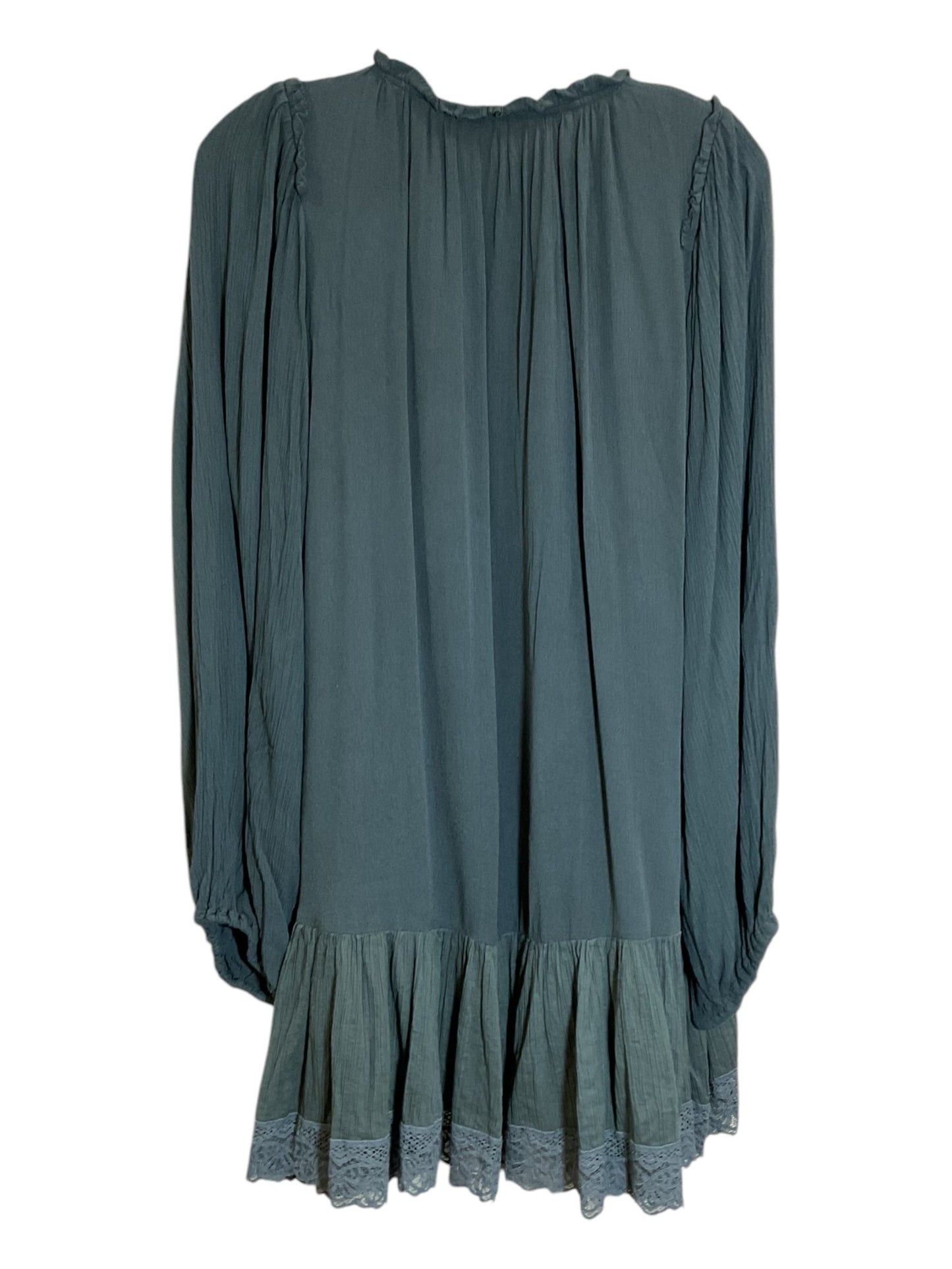 Tunic Long Sleeve By Free People In Green, Size: S