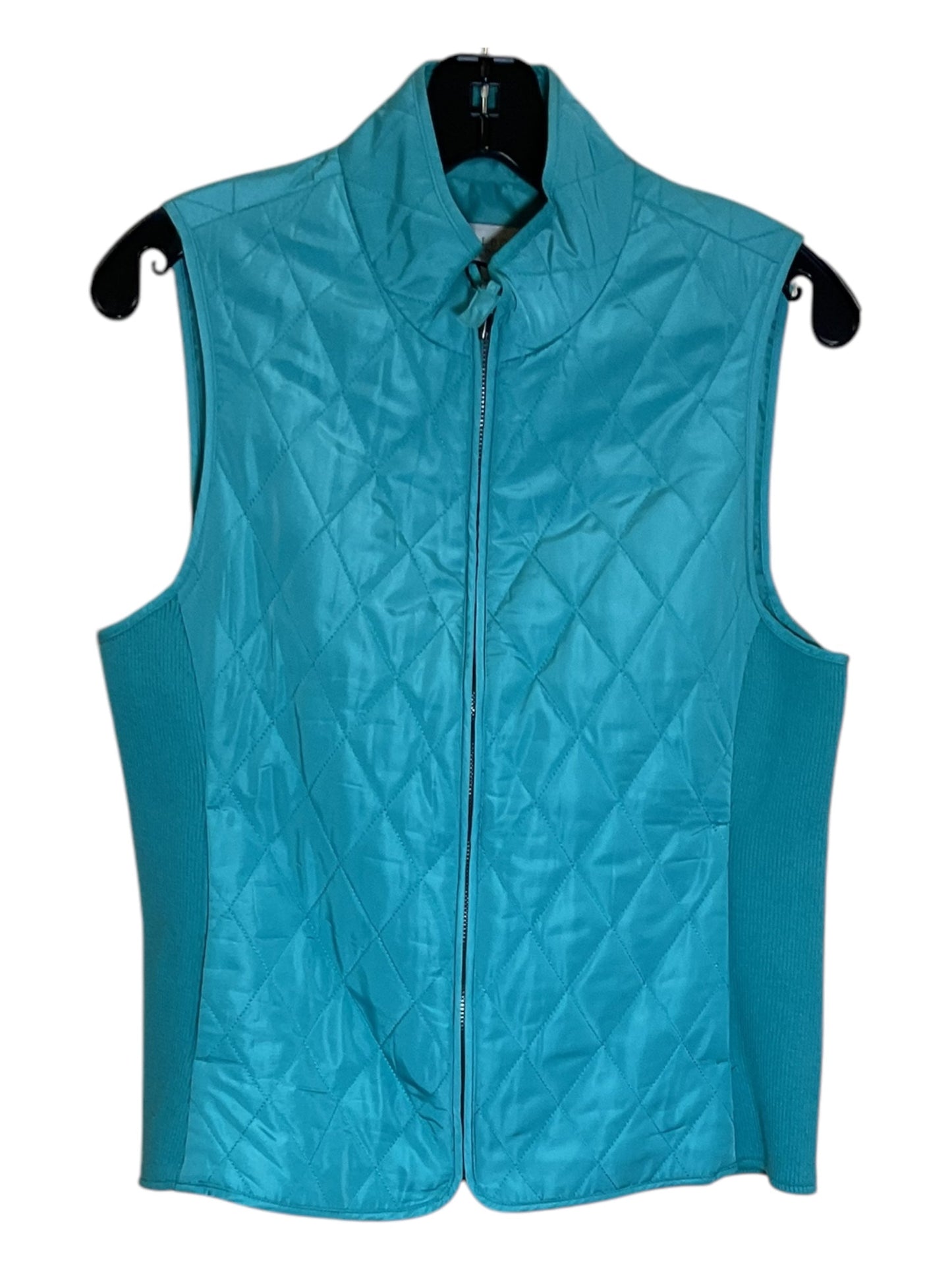 Vest Other By Talbots In Teal, Size: Sp