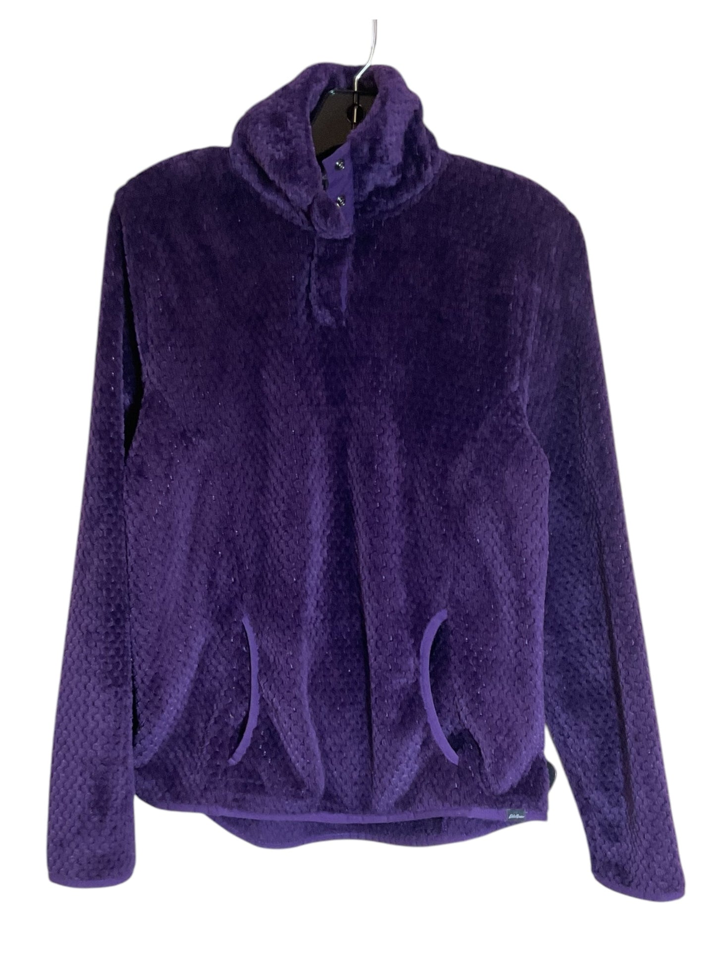 Sweatshirt Crewneck By Eddie Bauer In Purple, Size: S