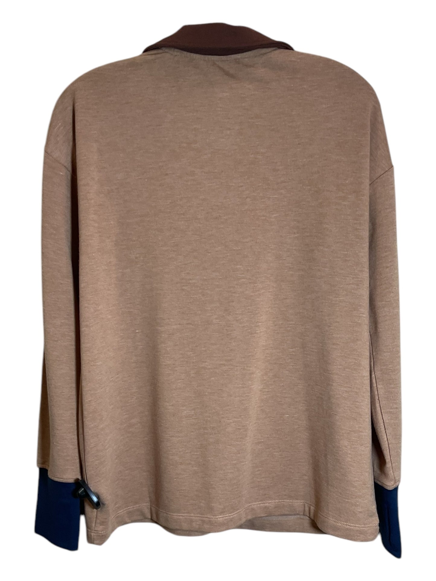 Top Long Sleeve By Cuddl Duds In Brown, Size: Xs