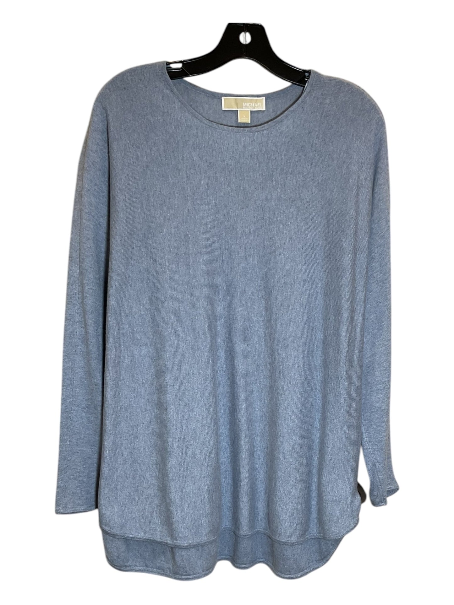 Top Long Sleeve By Michael By Michael Kors In Blue, Size: L