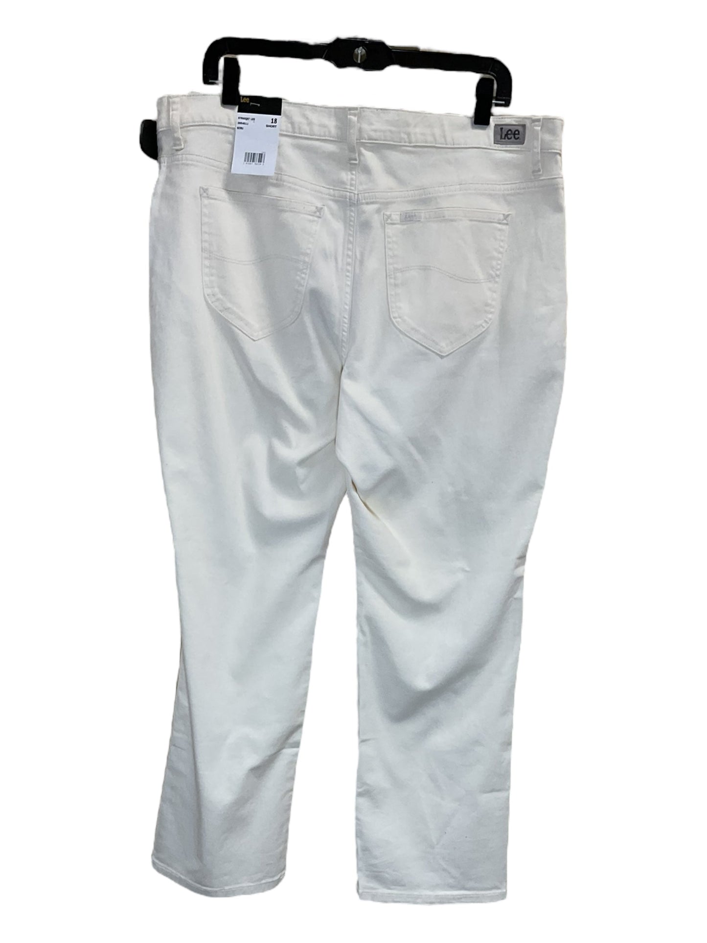 Jeans Straight By Lee In Cream, Size: 18